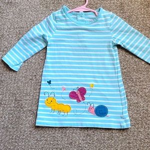 Toddler girl's striped tunic 2T